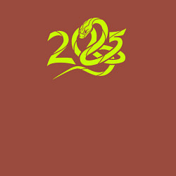 Свитшот хлопковый мужской Год змеи - 2025, цвет: кирпичный — фото 2