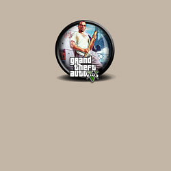 Свитшот хлопковый мужской Grand Theft Auto V logo game, цвет: миндальный — фото 2