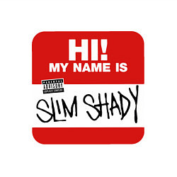 Свитшот хлопковый мужской Eminem - slim shady sticker, цвет: белый — фото 2