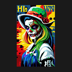 Свитшот хлопковый мужской Girl witch - pop art, цвет: черный — фото 2