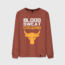 Мужской свитшот Blood sweet respect logo