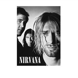 Свитшот хлопковый мужской Nirvana rock band black, цвет: белый — фото 2