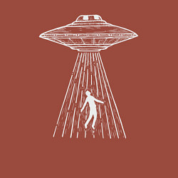 Свитшот хлопковый мужской Похищение человека, цвет: кирпичный — фото 2