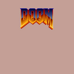 Свитшот хлопковый мужской Doom logotype, цвет: пыльно-розовый — фото 2