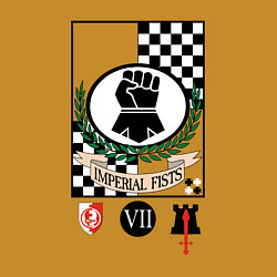 Свитшот хлопковый мужской Imperial fists Warhammer 40k, цвет: горчичный — фото 2