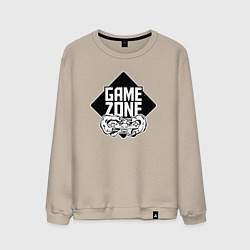 Свитшот хлопковый мужской Game zone, цвет: миндальный