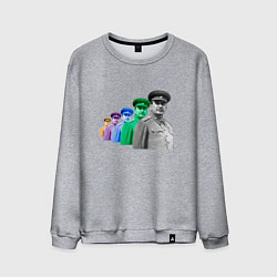 Мужской свитшот Pop art товарищ Сталин