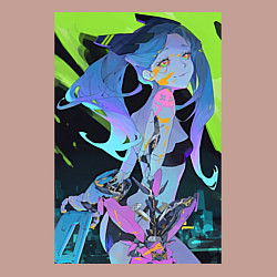 Свитшот хлопковый мужской Киберпанк Люсина Кусинада, цвет: пыльно-розовый — фото 2