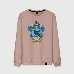 Свитшот хлопковый мужской Ravenclaw факультет, цвет: пыльно-розовый