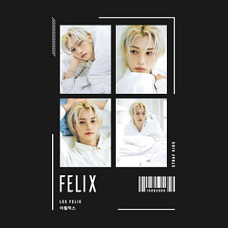 Свитшот хлопковый мужской Felix stray kids cute, цвет: черный — фото 2