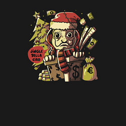 Свитшот хлопковый мужской Money heist christmas, цвет: черный — фото 2