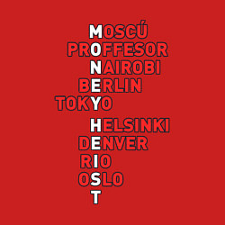 Свитшот хлопковый мужской Money heist gang, цвет: красный — фото 2