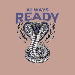 Свитшот хлопковый мужской Всегда готов y2k, цвет: пыльно-розовый — фото 2