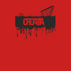 Свитшот хлопковый мужской Футбол - Хорватия, цвет: красный — фото 2