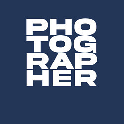 Свитшот хлопковый мужской Фотограф арт, цвет: тёмно-синий — фото 2