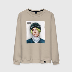 Свитшот хлопковый мужской G Dragon Big bang, цвет: миндальный