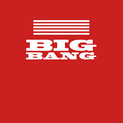 Свитшот хлопковый мужской Big bang лого, цвет: красный — фото 2