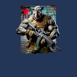 Свитшот хлопковый мужской Cool rhino - special forces, цвет: тёмно-синий — фото 2