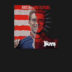 Свитшот хлопковый мужской Хоумлендер улыбается The boys, цвет: черный — фото 2