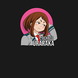 Свитшот хлопковый мужской Моя геройская академия герой Очако Урарака, цвет: черный — фото 2