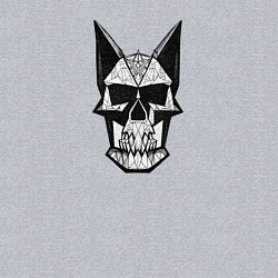 Свитшот хлопковый мужской Skull symbol, цвет: меланж — фото 2