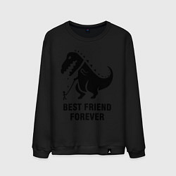 Свитшот хлопковый мужской Godzilla best friend, цвет: черный