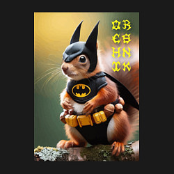 Свитшот хлопковый мужской Bat squirrel - oreshnik meme, цвет: черный — фото 2