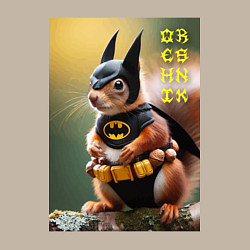 Свитшот хлопковый мужской Bat squirrel - oreshnik meme, цвет: миндальный — фото 2
