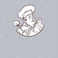 Свитшот хлопковый мужской Cool chef, цвет: меланж — фото 2