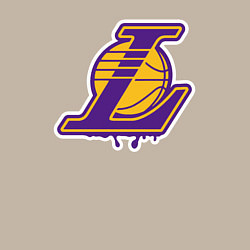 Свитшот хлопковый мужской Lakers team, цвет: миндальный — фото 2