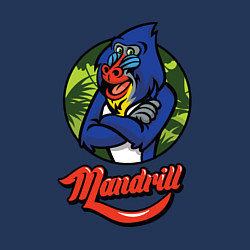 Свитшот хлопковый мужской Mandrill, цвет: тёмно-синий — фото 2