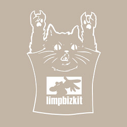 Свитшот хлопковый мужской Limp Bizkit - cat rock, цвет: миндальный — фото 2