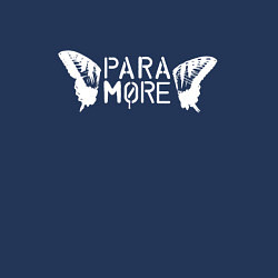 Свитшот хлопковый мужской Paramore - logo, цвет: тёмно-синий — фото 2