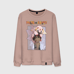 Свитшот хлопковый мужской Made in Abyss - Reg and Faputa, цвет: пыльно-розовый