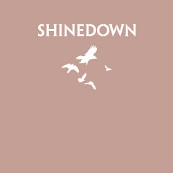 Свитшот хлопковый мужской Shinedown - logo, цвет: пыльно-розовый — фото 2