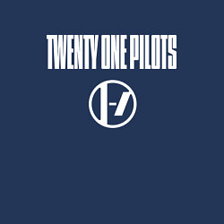Свитшот хлопковый мужской Twenty one pilots - logo, цвет: тёмно-синий — фото 2