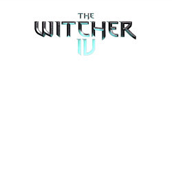 Свитшот хлопковый мужской The witcher 4 logo, цвет: белый — фото 2