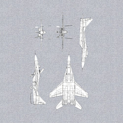 Свитшот хлопковый мужской Микоян гуревич 29, цвет: меланж — фото 2