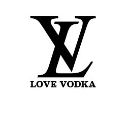 Свитшот хлопковый мужской Love vodka, цвет: белый — фото 2