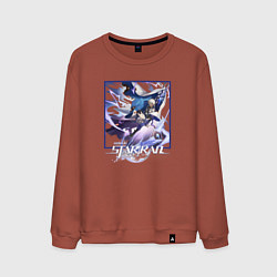 Свитшот хлопковый мужской Арлан хонкай, цвет: кирпичный