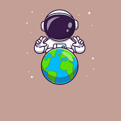 Свитшот хлопковый мужской Моя земля, цвет: пыльно-розовый — фото 2