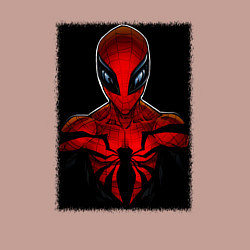 Свитшот хлопковый мужской Человек паук майлз моралес, цвет: пыльно-розовый — фото 2