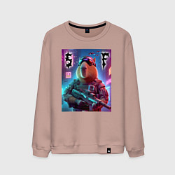 Мужской свитшот Capybara soldier - special forces