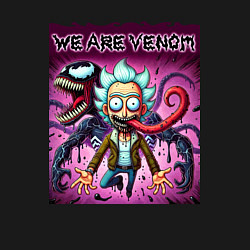 Свитшот хлопковый мужской Venom possessed Rick, цвет: черный — фото 2