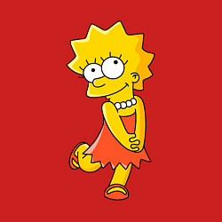 Свитшот хлопковый мужской Lisa Simpson, цвет: красный — фото 2