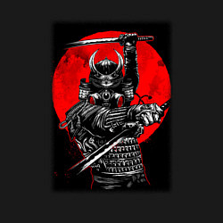 Свитшот хлопковый мужской Кровавый японский самурай, цвет: черный — фото 2