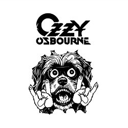 Свитшот хлопковый мужской Ozzy Osbourne - rock dog, цвет: белый — фото 2