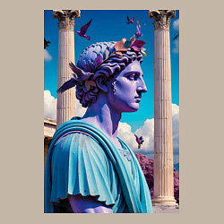 Свитшот хлопковый мужской Античный герой и архитектура, цвет: миндальный — фото 2