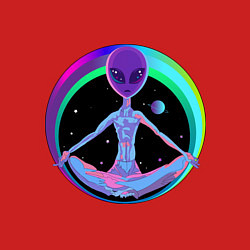 Свитшот хлопковый мужской Alien Peace, цвет: красный — фото 2