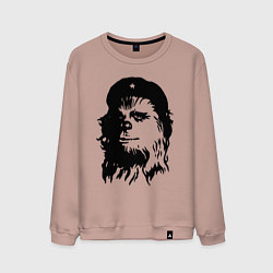 Свитшот хлопковый мужской Star wars - Chewie Guevara, цвет: пыльно-розовый